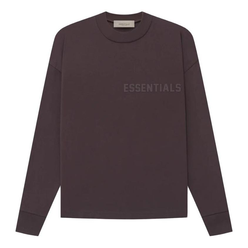 Tričko Fear of God Essentials Long Sleeve T-Shirt Hnedá | FOG-SS23-077, 0