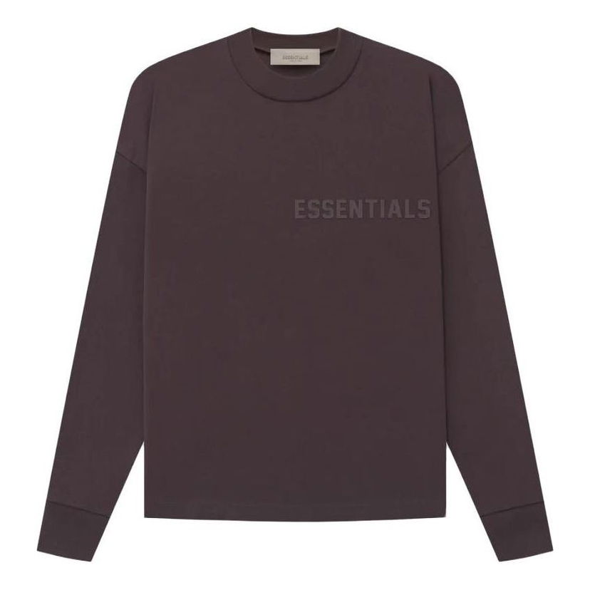 Tričko Fear of God Essentials Long Sleeve T-Shirt Hnedá | FOG-SS23-077