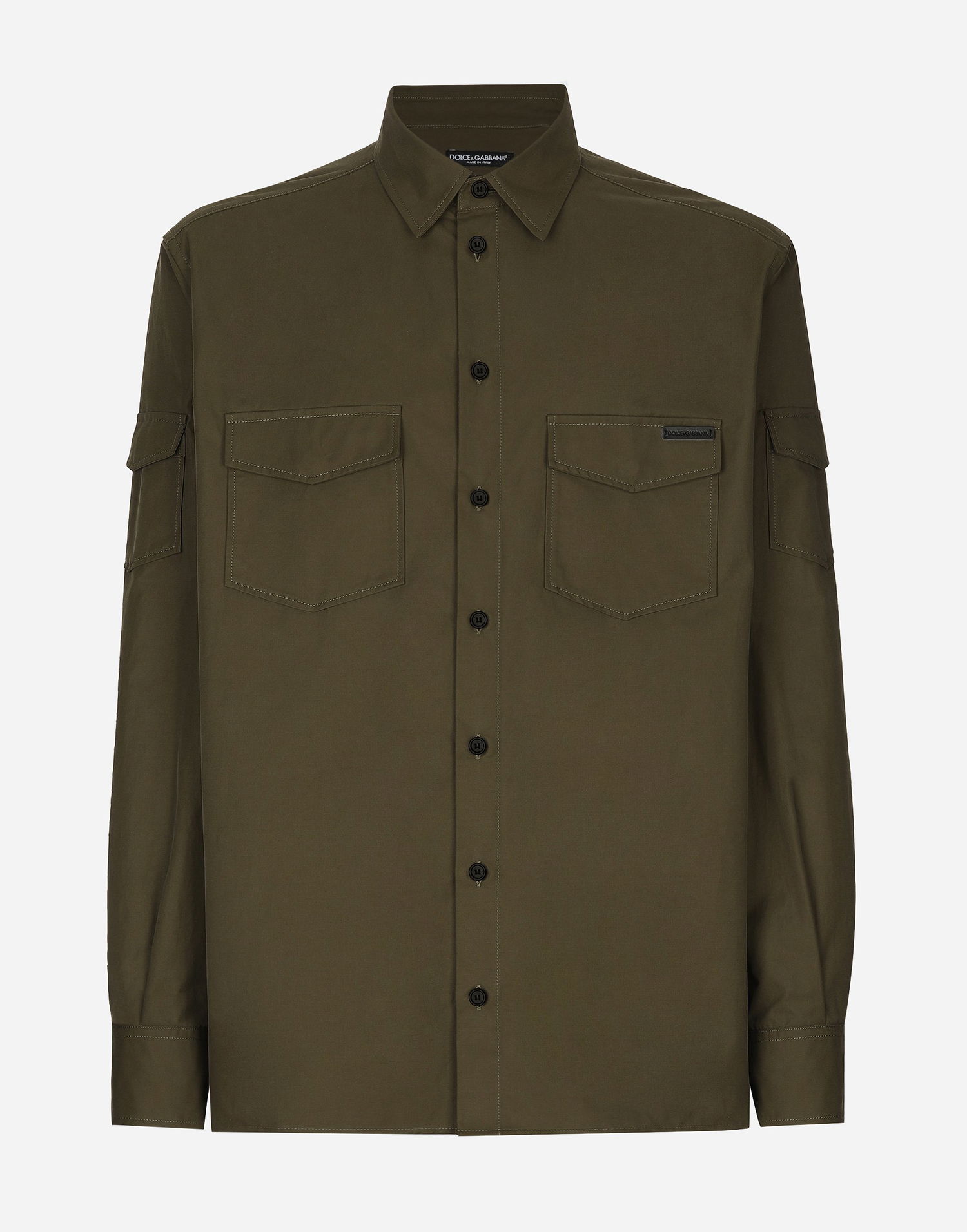 Košeľa Dolce & Gabbana Technical Fabric Shirt With Pockets Zelené | G5GI5THUMOAN3644, 0