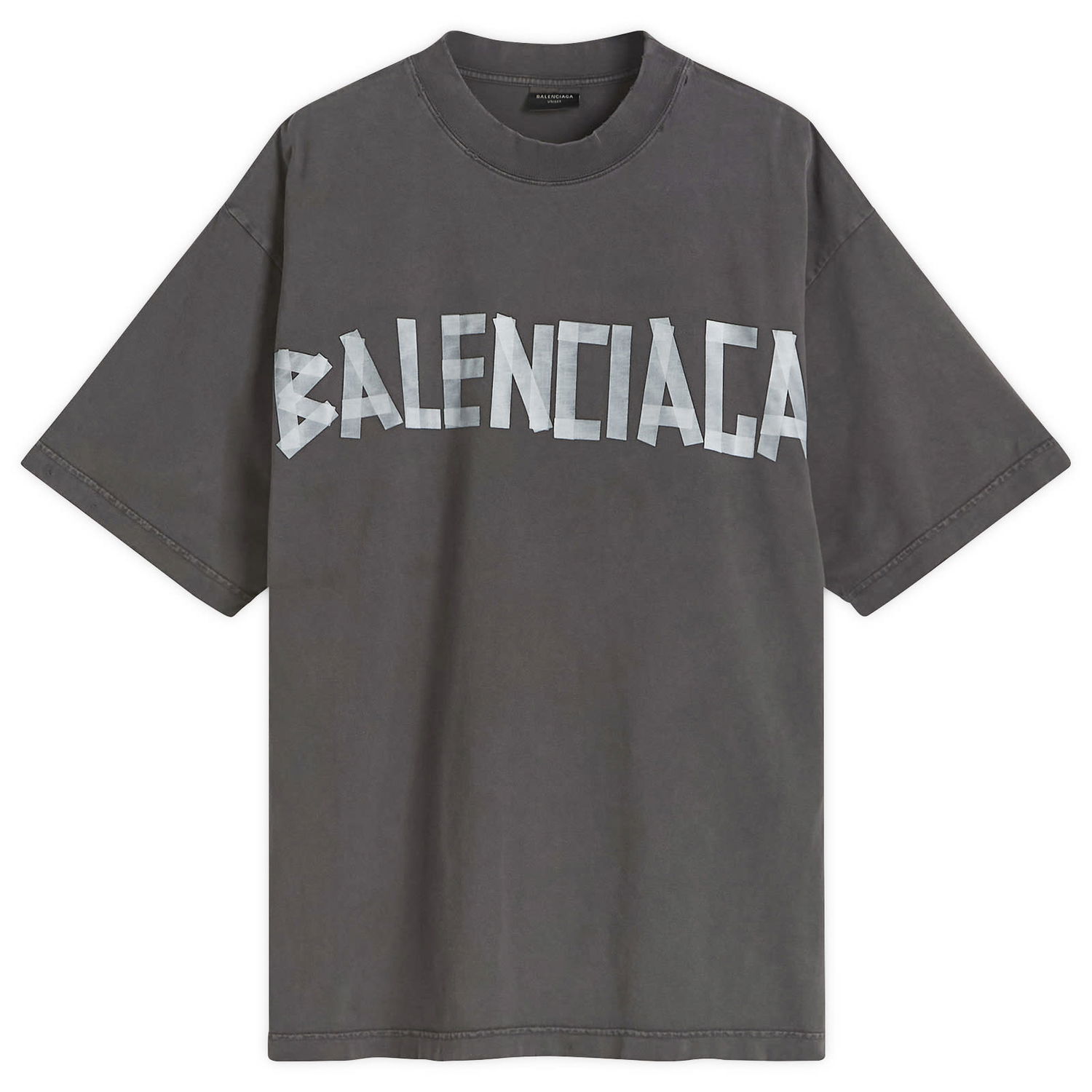 Tričko Balenciaga Balenciaga Tape Type Tr Medium Fit T-Shirt, Size Large Šedá | 764235-TRVK1-1041, 1