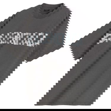 Tričko Balenciaga Balenciaga Tape Type Tr Medium Fit T-Shirt, Size Large Šedá | 764235-TRVK1-1041, 1