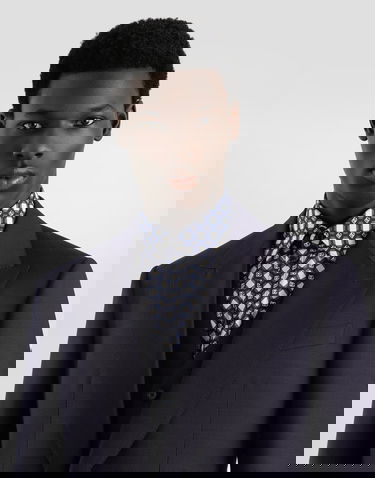 Súprava Dolce & Gabbana Dolce & Gabbana Single-Breasted Micro-Patterned Three-Piece Suit Navy | GK02XTFM2GSS8031, 3