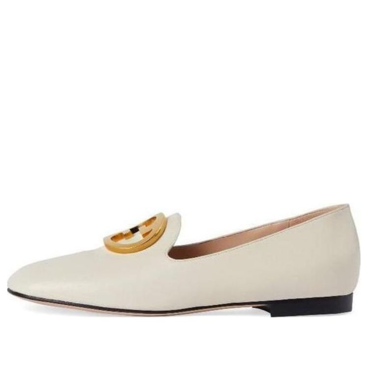 Tenisky a topánky Gucci Gucci Plaque Loafers Biela | 723395-C9D00-9022