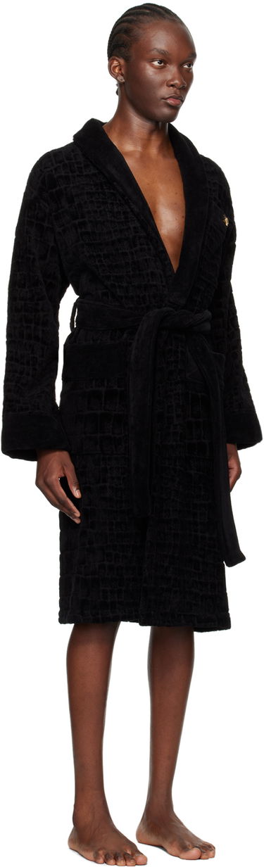 Pyžamo Versace Icon Pattern Robe Čierna | ZACJ00008_1A11960, 1