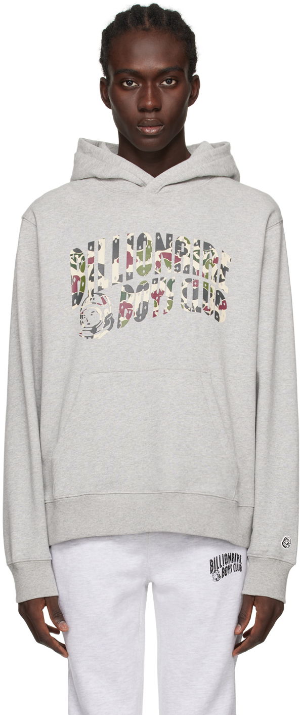 Mikina BILLIONAIRE BOYS CLUB Printed Hoodie Šedá | B23432, 0