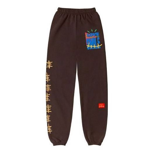Tepláky Cactus Jack by Travis Scott Travis Scott Cactus Jack x McDonalds Smile Sweatpants Hnedá | TC-282, 0