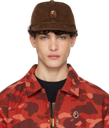 Šiltovka BAPE Corduroy Cap With Logo Patch Hnedá | 001CPK801004M, 0