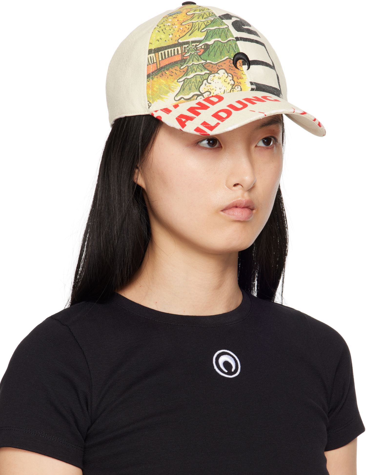 Šiltovka Marine Serre Marine Serre Regenerated Tote Bags Baseball Cap Béžová | UHG048A UWOV0009, 1