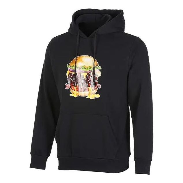 Mikina Converse Burger Graphic Pullover Hoodie Čierna | 10022263-A01