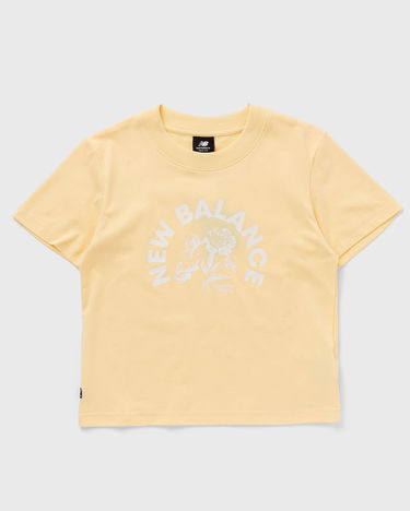 Tričko New Balance Bloomy Short Sleeve Boxy Tee Žltá | WT31554-RAW, 0