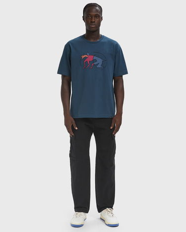 Tričko By Parra The Zoomies Graphic T-Shirt Modrá | 54121, 2