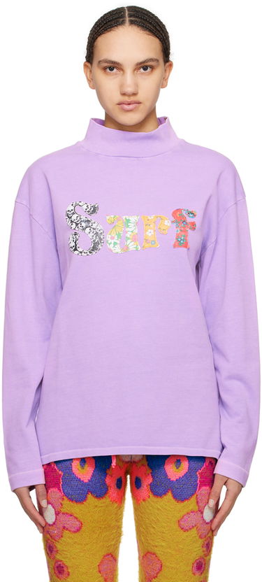Mikina ERL 'Surf' Long Sleeve T-Shirt Fialová | ERL08T009, 0