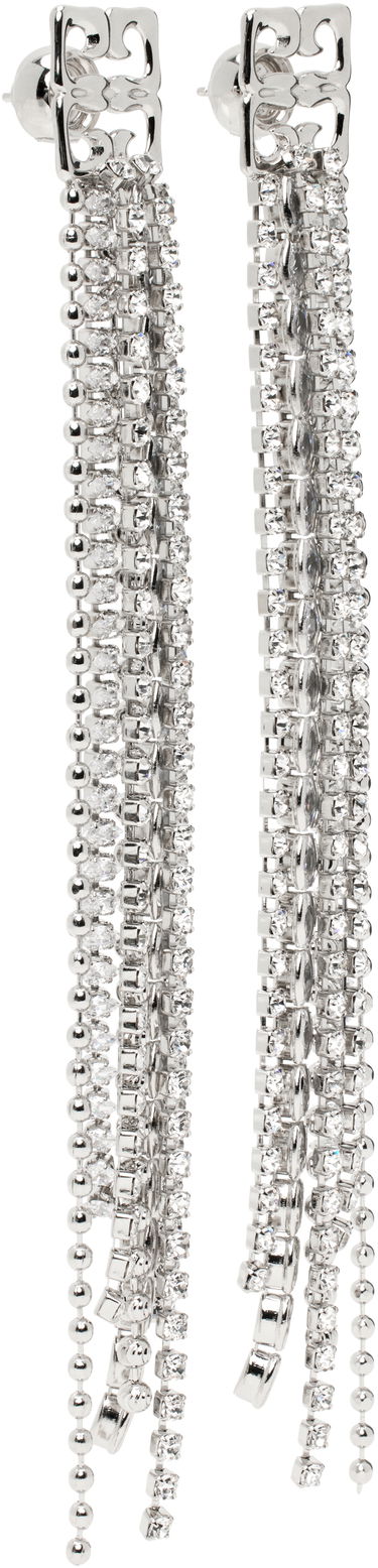 Náušnice Givenchy 4G Liquid Crystal Drop Earrings Metalická | BF111RF005040, 1