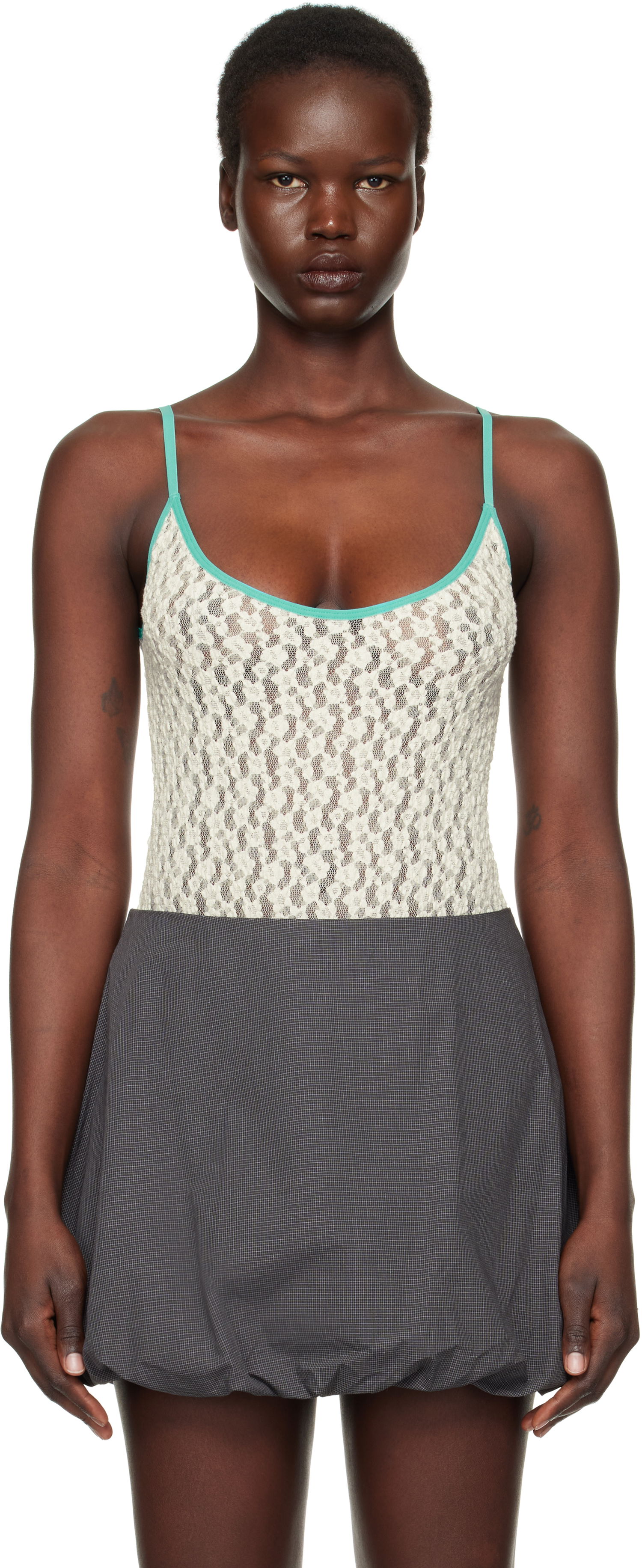 Šaty Baserange Baserange Musial Bodysuit with Bubble Hem Skirt Rôznofarebný | ONMU-LA-SP25, 0