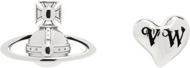 Náušnice Vivienne Westwood Vivienne Westwood Leodaria Orb and Heart Stud Earrings Metalická | 6201036G-01P157-, 0
