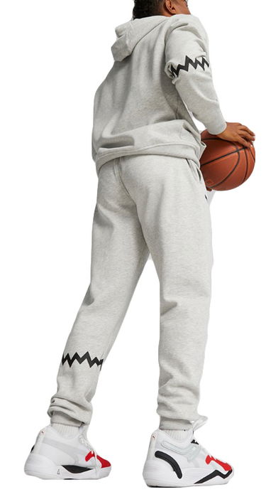Tepláky Puma Hoops Team Sweat Pant Šedá | 676649-03, 1