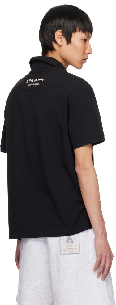 Polo tričko Palm Angels Palm Angels 'Bear in Mind' Polo Shirt Čierna | PMGB029S25FAB0011060, 2