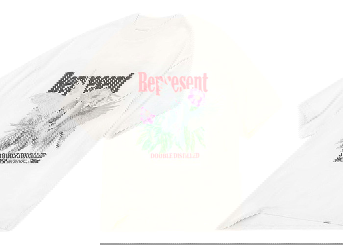 Tričko Represent Clo Represent Double Distilled T-shirt Flat White Biela | M05236-72, 0
