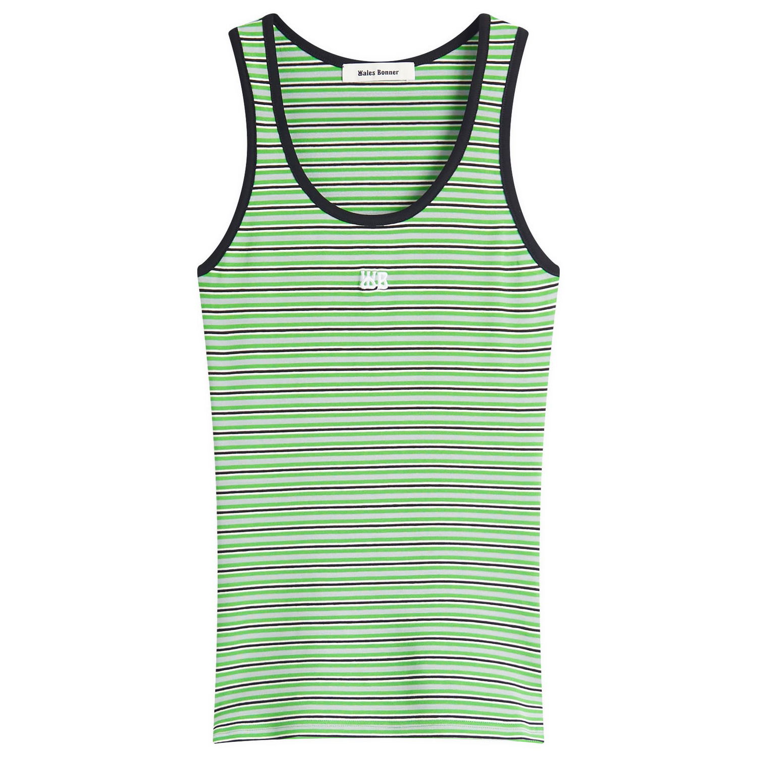 Tielko Wales Bonner Wales Bonner Striped Tank Top Zelené | WS25JE38-JE06-0679, 1