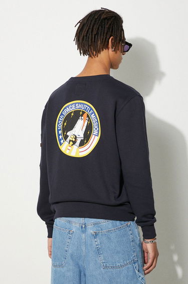 Sveter Alpha Industries NASA Patch Crew Navy | 178307-07, 2