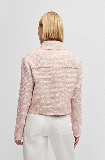 Bunda BOSS Tweed Jacket Ružová | 50537976, 1