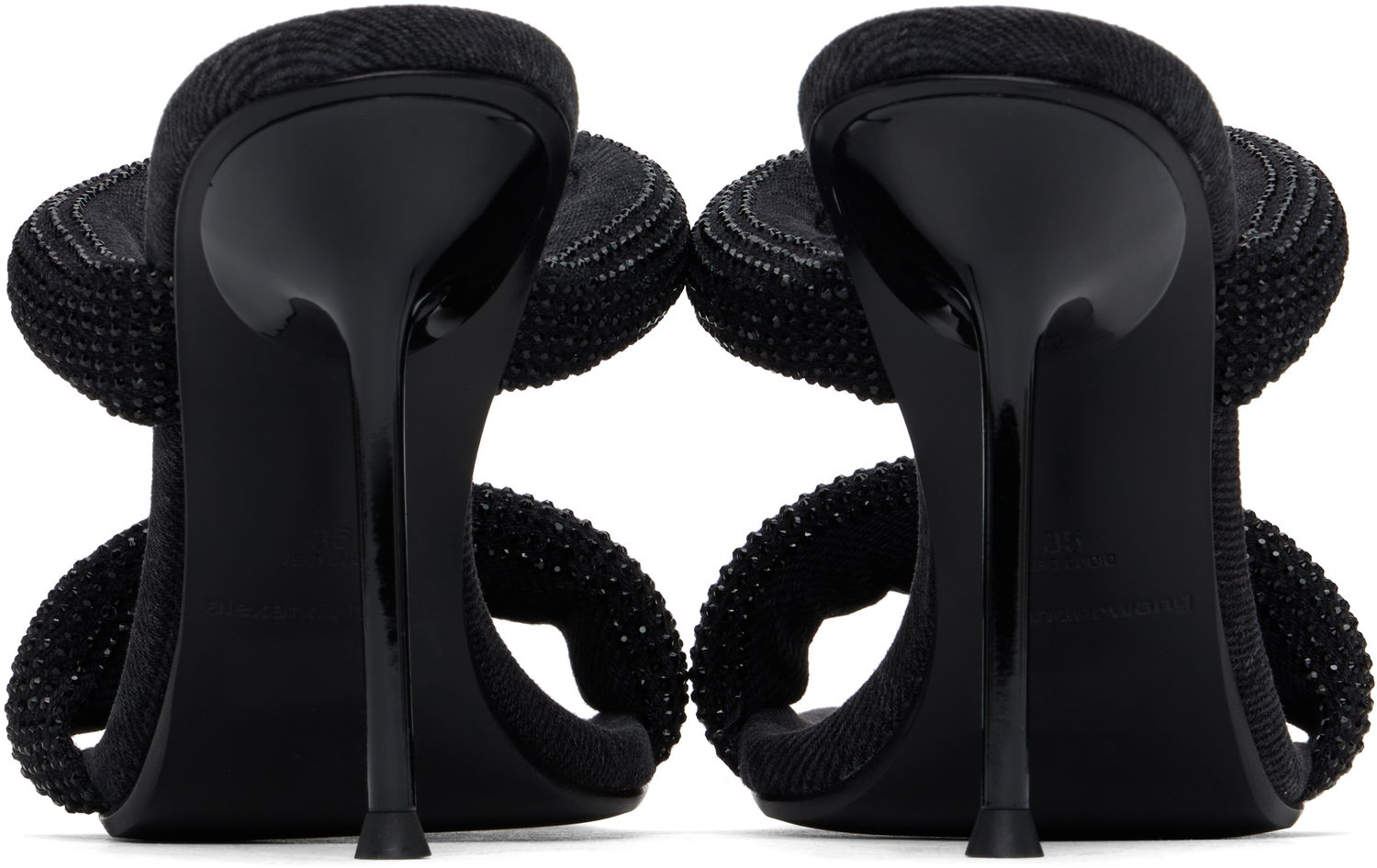 Tenisky a topánky Alexander Wang Alexander Wang Julie 105mm Heeled Sandals Čierna | 30125S004, 1