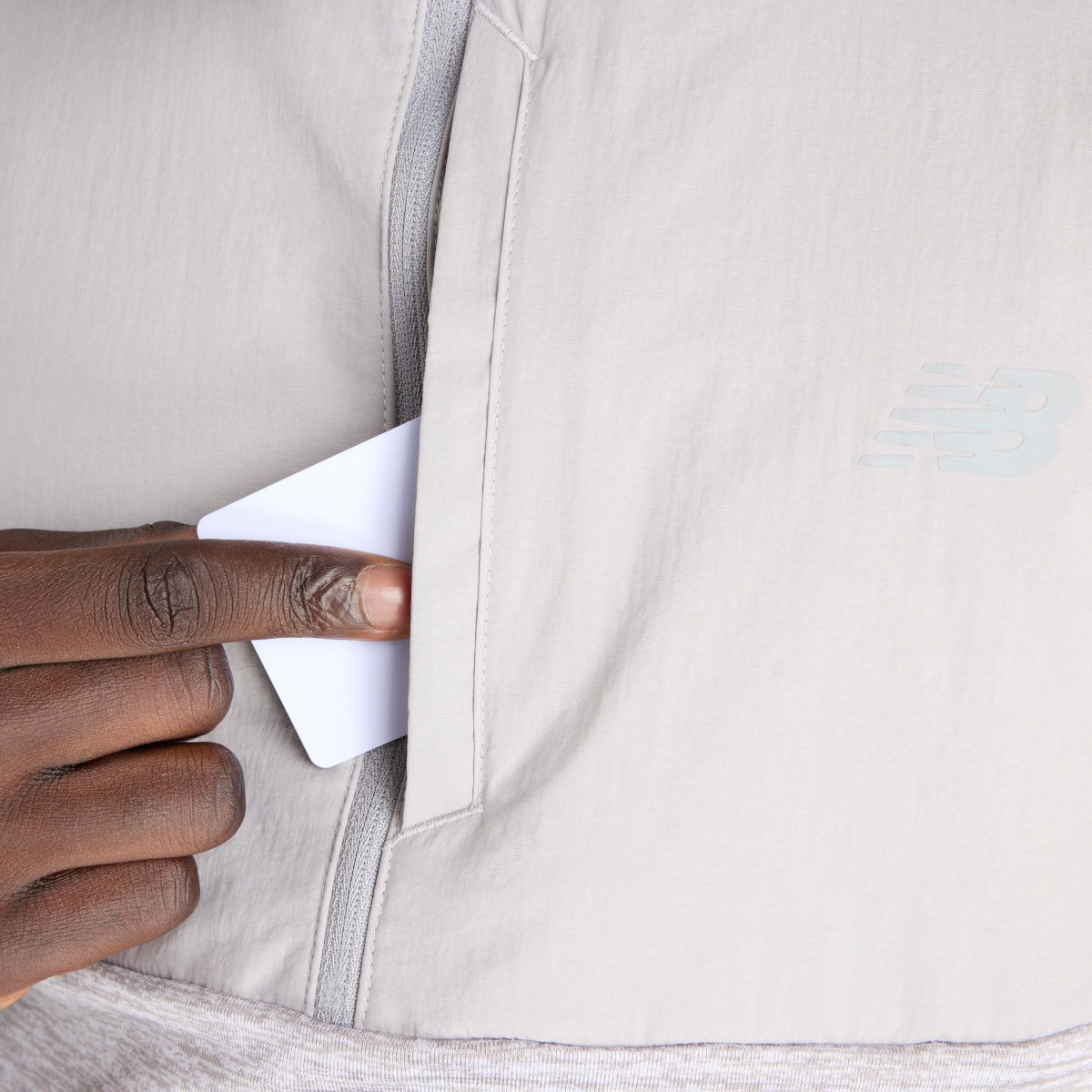 Sveter New Balance New Balance Athletics Heat Grid Half-Zip Top Šedá | mt43204-ag, 1