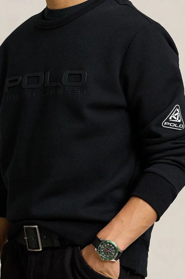 Sveter Polo by Ralph Lauren Black Sweatshirt With Embroidered Logo Čierna | 710959026, 3
