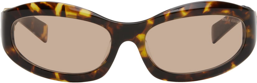 Slnečné okuliare Miu Miu Miu Miu Glimpse Sunglasses Hnedá | 0MU 14ZS 8056262181676