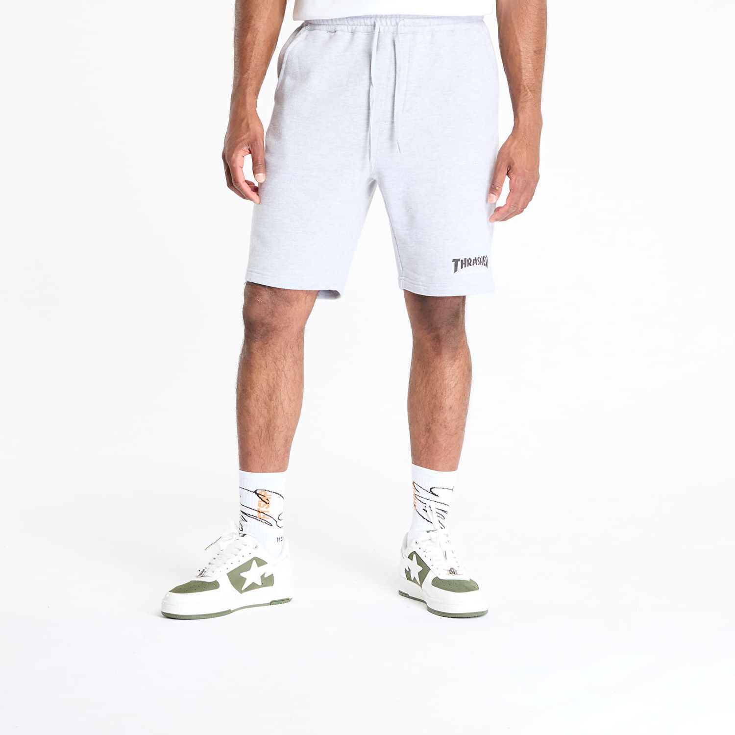 Šortky Thrasher Thrasher Mag Logo P.E. Shorts Šedá | 145571, 0