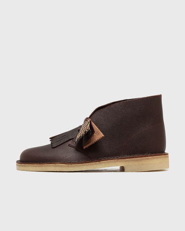 Tenisky a topánky Clarks Fringed Textured Leather Desert Boot Hnedá | 26183082, 1