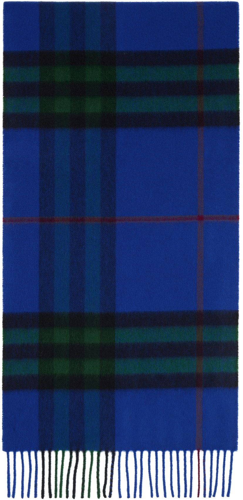 Šál Burberry Burberry Check Cashmere Scarf Modrá | 8112630