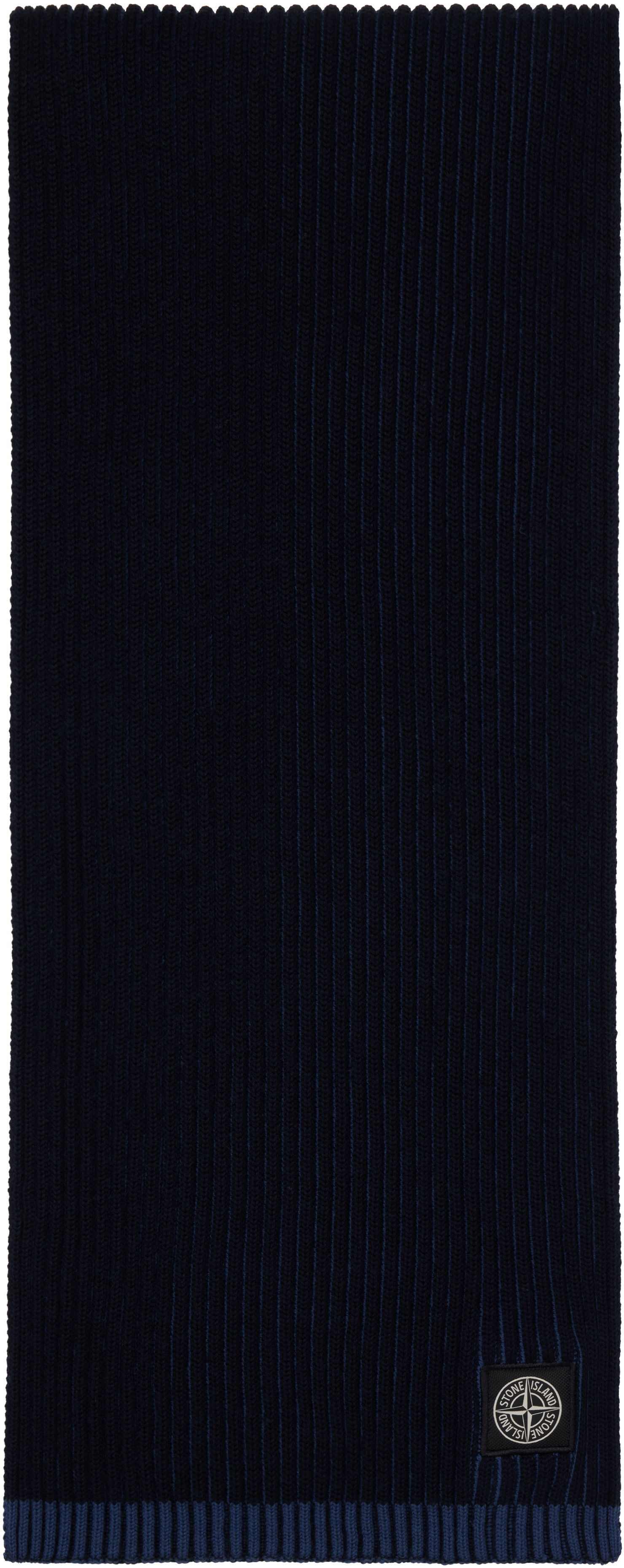 Šál Stone Island Stone Island Knitted Scarf with Logo Patch Navy | 8115N06C5, 0