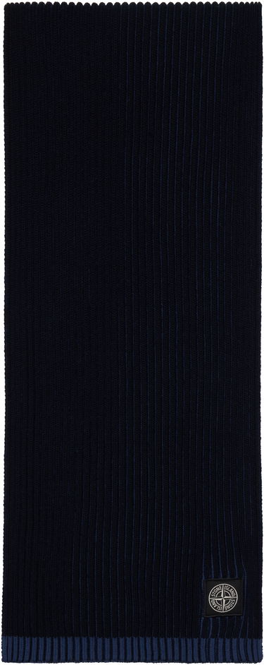 Šál Stone Island Stone Island Knitted Scarf with Logo Patch Navy | 8115N06C5, 0