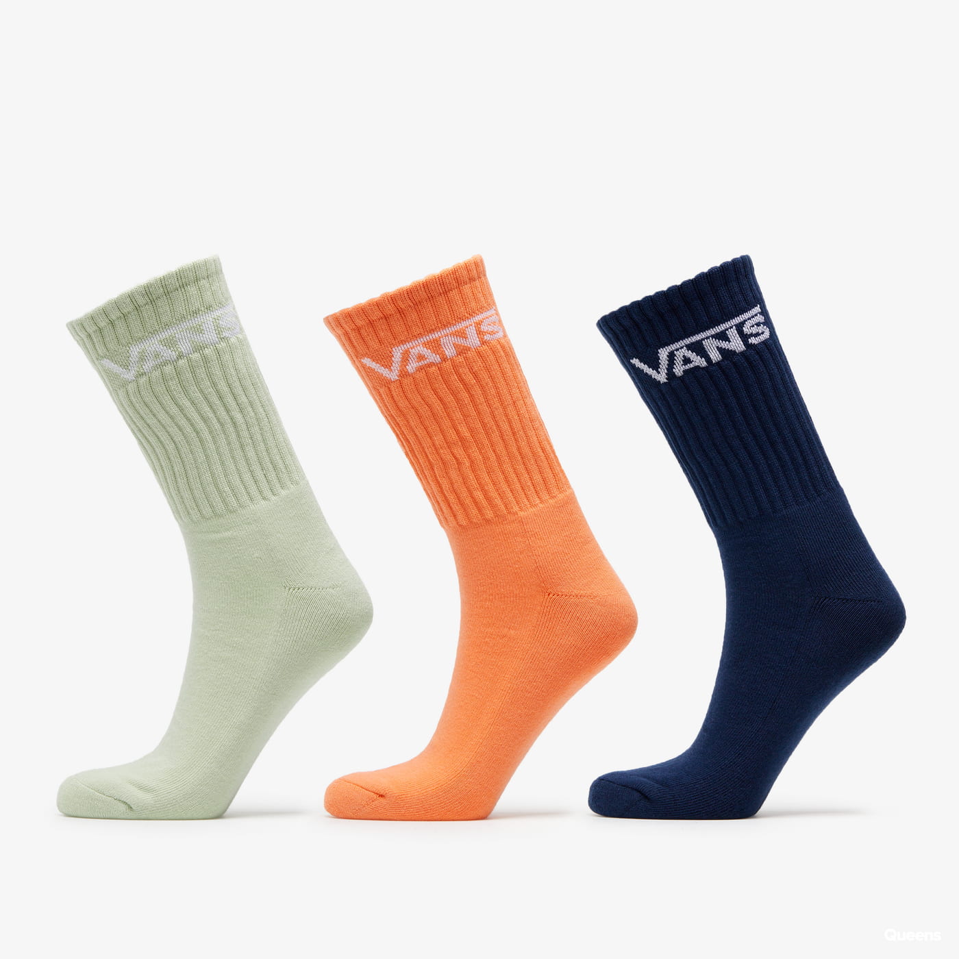 Ponožky Vans Classic Crew Socks 3-Pack Rôznofarebný | VN000XRZYSJ1, 0