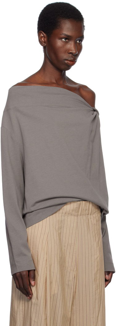 Sveter Dries Van Noten Dries Van Noten Off-Shoulder Top Fialová | 251-011142-1603, 4