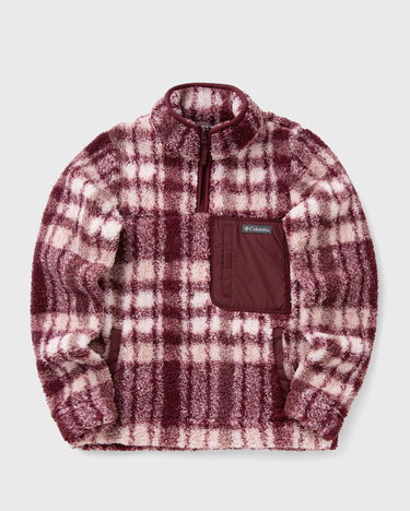 Sveter Columbia Women's Plaid Print Sherpa Fleece Pullover Vínová | 2085734624, 0