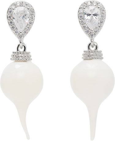 Náušnice Ottolinger Ottolinger Diamond Drop Earrings Biela | 125901425E01, 0