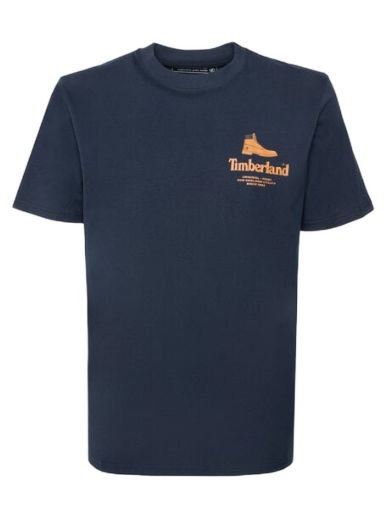 Tričko Timberland Boot Logo Tee Box Navy | TB0A6GEH4331