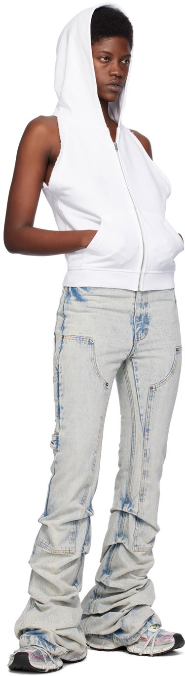 Džínsy We11done We11done Wrinkled Denim Jeans Modrá | WD-DP0-24-338-W-IC, 3