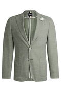 Slim-Fit Micro-Patterned Blazer