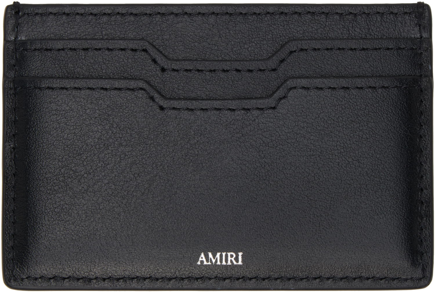 Peňaženka AMIRI Three Star Leather Card Holder Čierna | AMACCO1016, 1