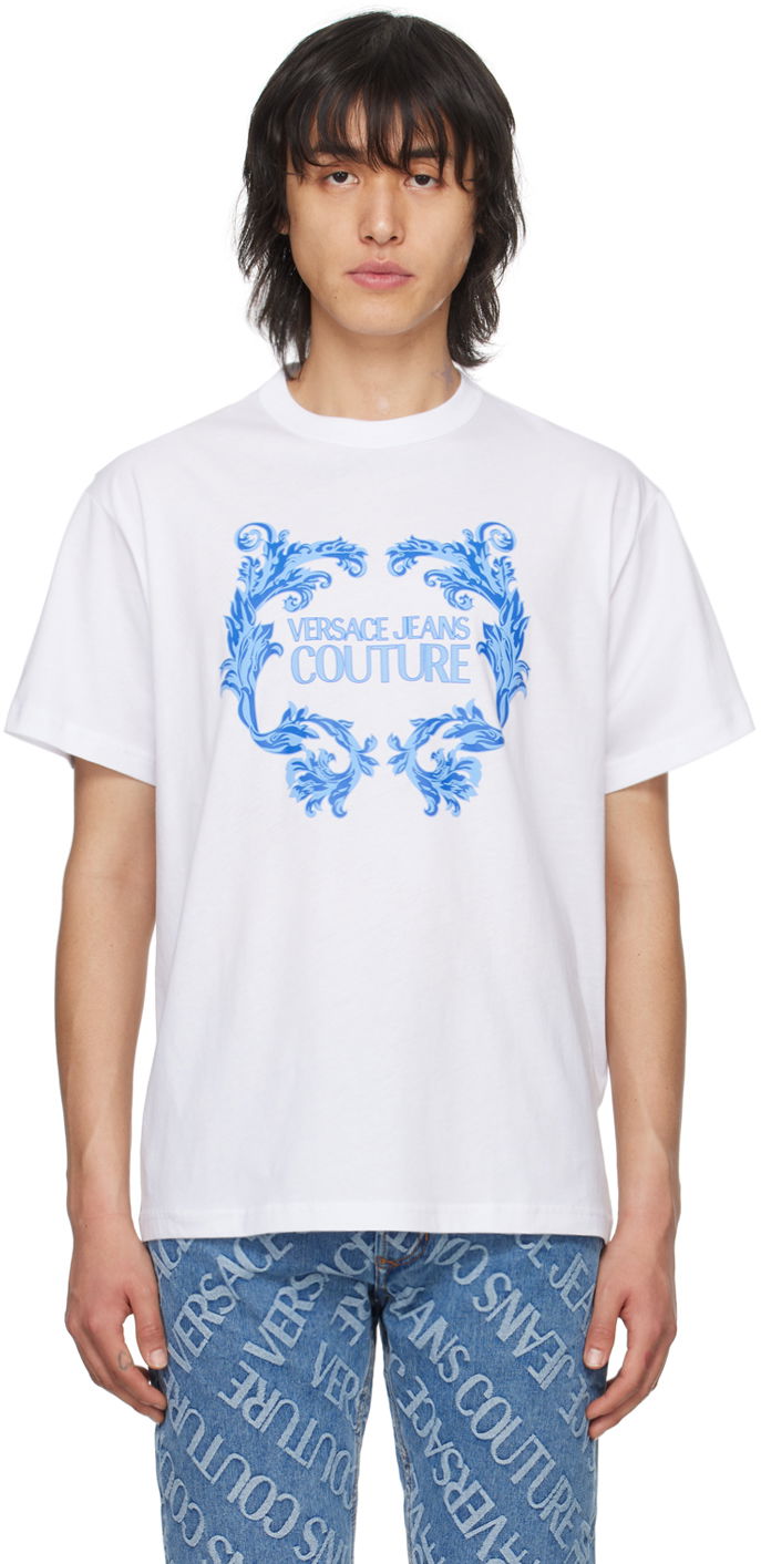 Tričko Versace Bonded T-Shirt Biela | E76GAHG02_ECJ00G, 0