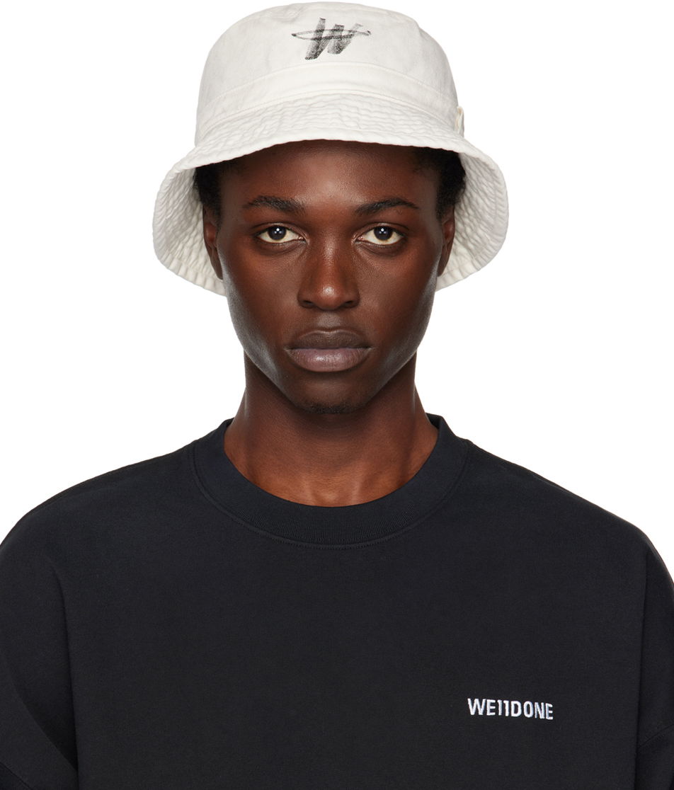 Klobúk We11done Logo Bucket Hat Biela | WD-AH3-22-404-U-WH, 0