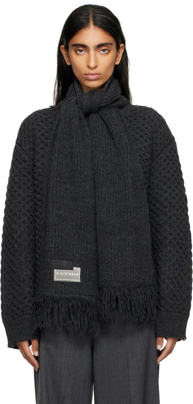 Sveter Maison Margiela MM6 Maison Margiela Knit Sweater with Scarf Šedá | S52HL0049 M13132, 0