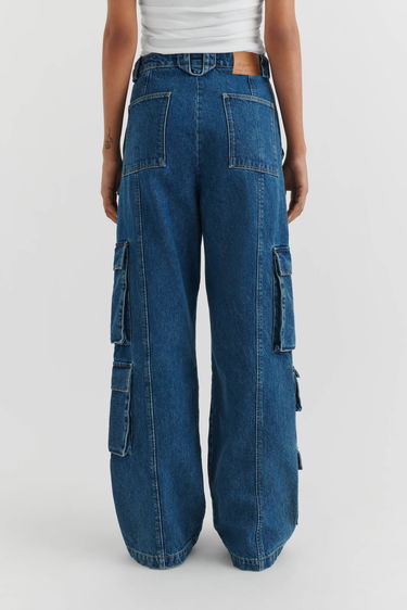 Cargo nohavice AXEL ARIGATO Roam Cargo Jeans Modrá | A2105001, 3