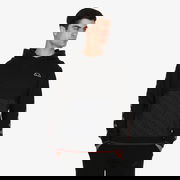 Black Pullover Hoodie with Logo