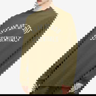 Tričko Fear of God Essentials Long Sleeve T-Shirt Zelené | 125BT244205F, 2