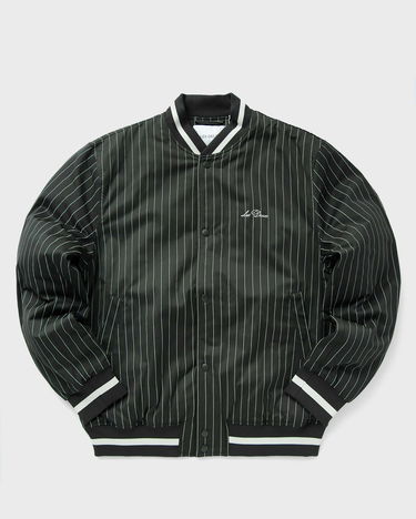 Bomber bunda Les Deux Pinstripe Tech Varsity Jacket Čierna | 1000381-515, 2