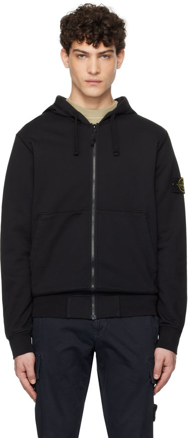 Mikina Stone Island Diagonal Fleece Old Effect Hoodie Čierna | K1S156100042S0051, 0
